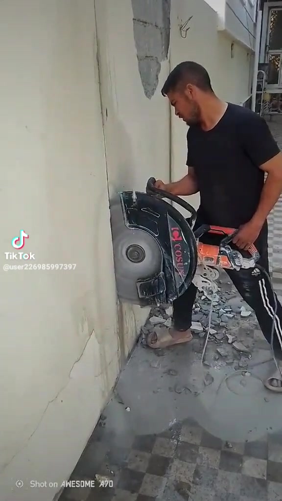 تفليش • قطع كونكريت • حله