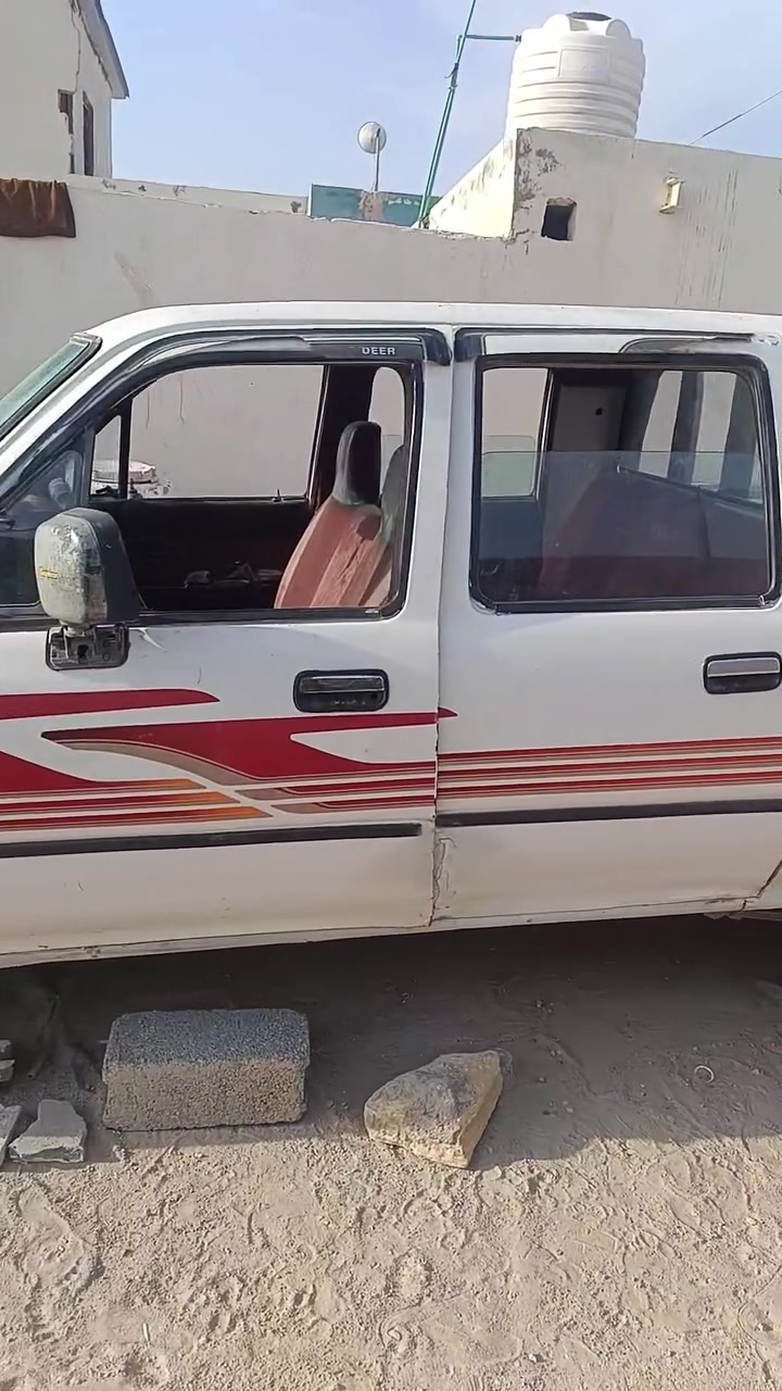 السلام عليكم تيوتا 96 للبيع اندعمت مثل ما موضح بالفيديو سياره شغاله مكينه كير اكسن نظيفات رقم الماني المالك جاهز للمداور في أي وقت متواجد فيس ورقم الاتصال ***********
