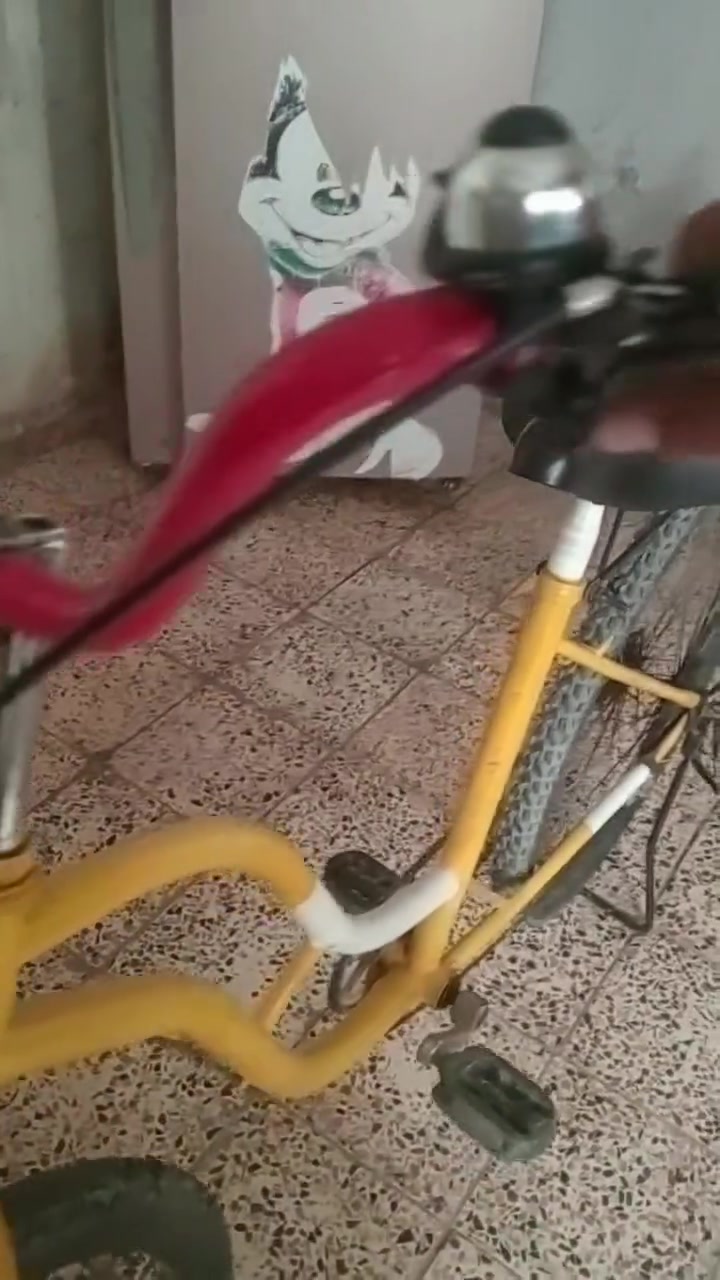 السلام عليكم بايسكل بناتي نظيف نظيف بس عوزه يدات والسعر 50
***********
