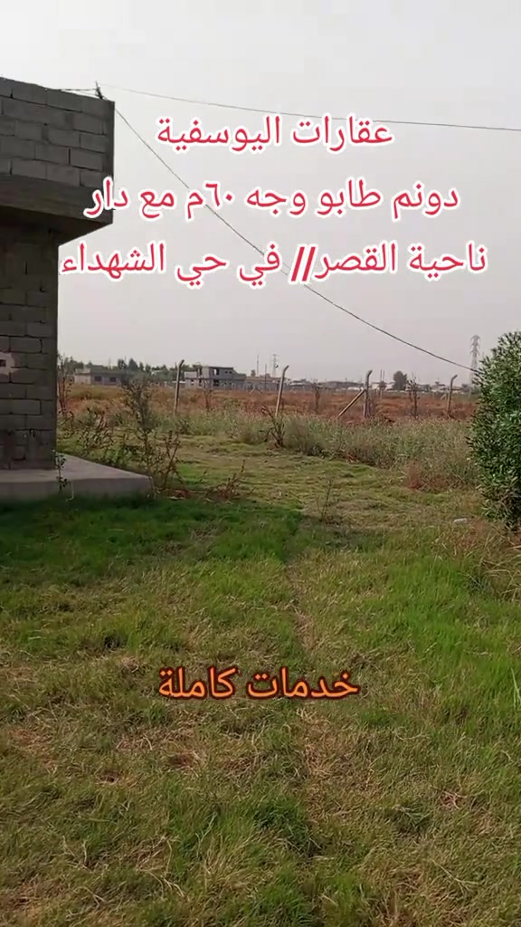 دونم طابو • حي الشهداء • دار ٢٥٠م