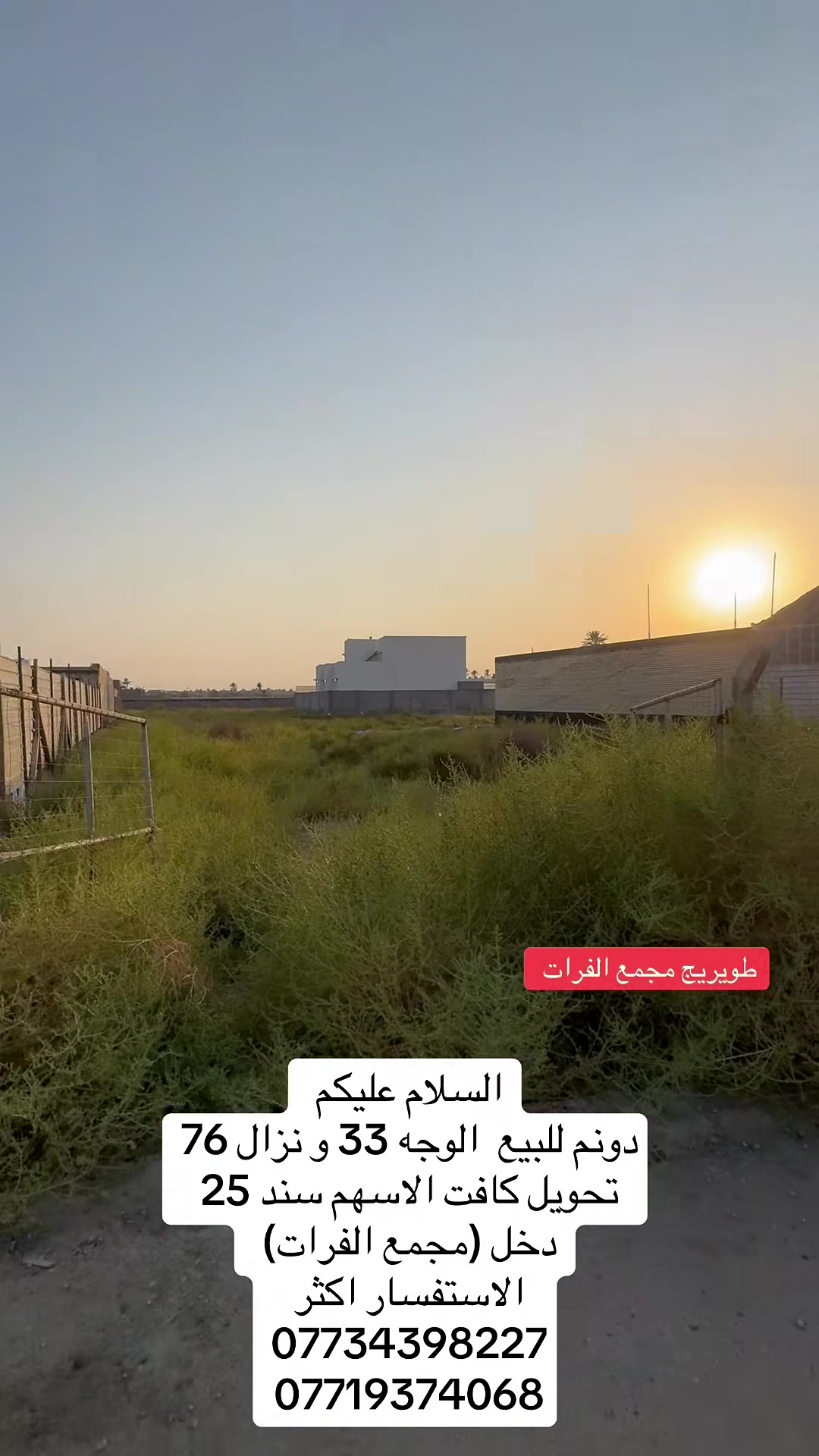 طويريج مجمع الفرات • دونم • وجه ٣٣