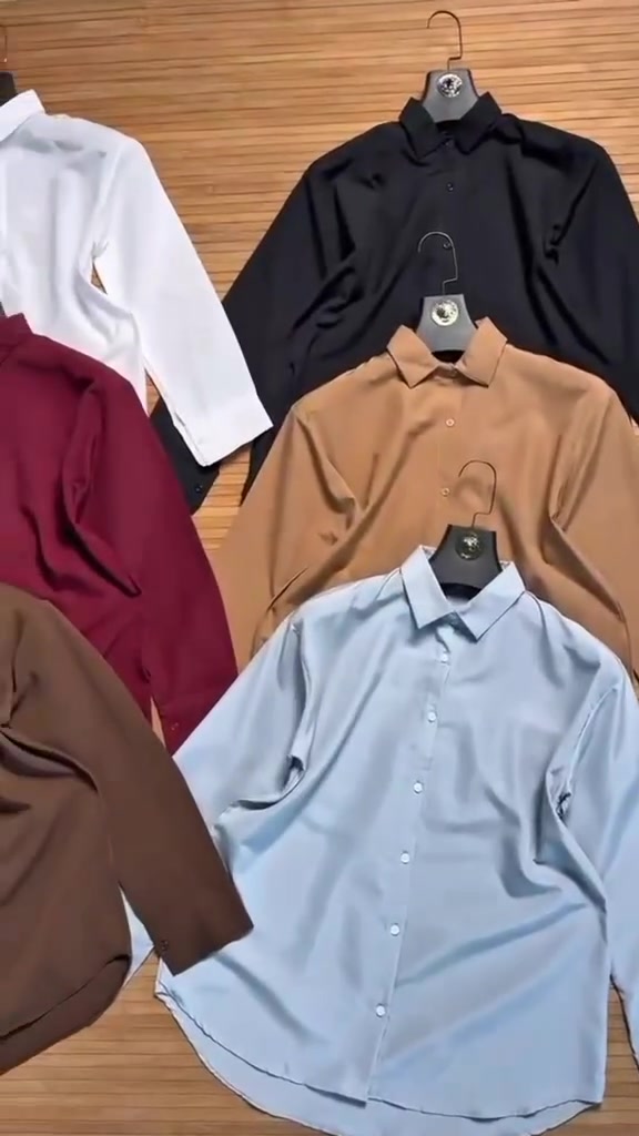 قميص سادة • بوبلين • ٥ قياسات