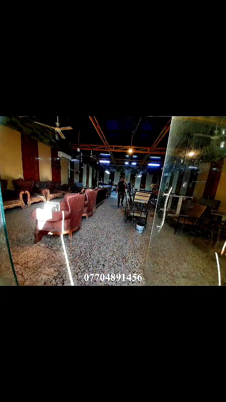 سلام عليكم كوفي للبيع البناء مع الكاع مع الغراض المساحه ٢٤٠ صايره ركن شارع رئيسي بيهه مطعم زغير مأجرينه خارج الكوفي مال اكلات سريعه  جنس الأرض واقع حال مشموله بل تطويب مرقمه من قبل الدوله    شغاله خير من الله بيهه بلياردات ثنين جدد نوعيه فول سامبرو وبيهه نراكيل ٣٠ وبيهه ميوزه مال دومنه تفصال درجه اولى ومجمده وتخامه تفصال بلازما براد ماي منضومة انترنيت ومنضومة كامرات جهاز بيني سبورت مفعل قنوات  رياضيه مبردات ثنين سبالت ٣ جدد نوعيه كري مطفايات ٤حجم كبير  وبعد هواي شغلات سبب البيع بعت البيت وشايل من المنطقه وأريد ابيع الكوفي وبل عافيه عل ياخذهه سعرهه مال كاع بس مماخذ حق البناء والغراض الله شاهد الشراي يتصل لو يجي خاص وبل خدمه مو شراي اعبر المنشور العنوان الرشاد شارع التانكي قرب فلكة حي النصر للأستفسار الاتصال على الرقم *********** (

نص مكتوب في الصور:
- @user112176878355223
