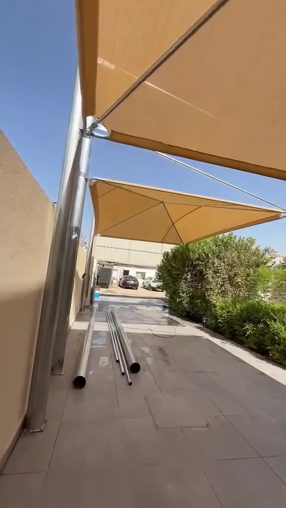 سايفر • مظلات هرمية ثابتة • قماش استرالي ضمان ٥ سنوات