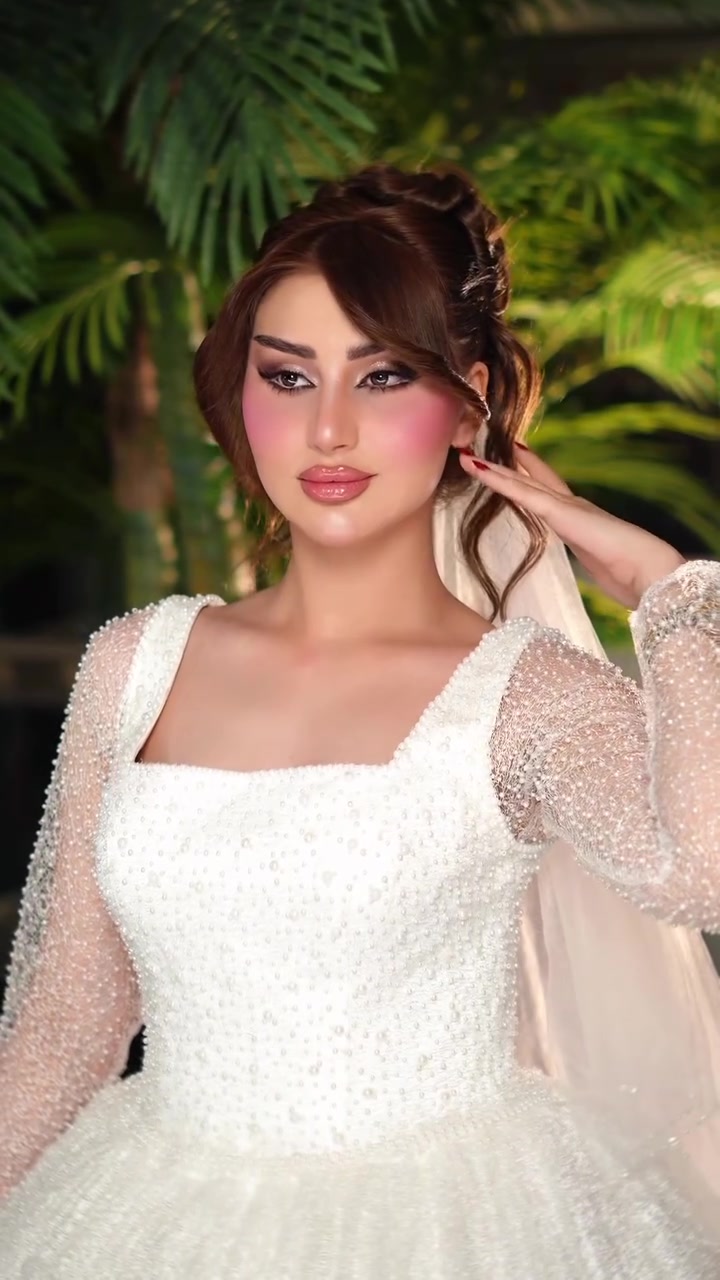 مكياج عروس • لوك ناعم • تسريحة شعر