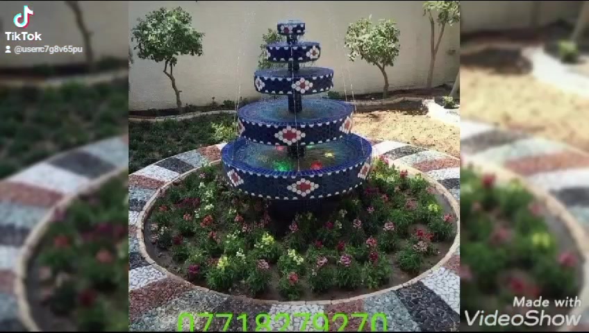 كادر متخصص بعمل الشاليهات والشلالات والنافورات وتصميم الحدائق الجميله وبصمان لمزيد من الاستفسار وتس اب ***********
