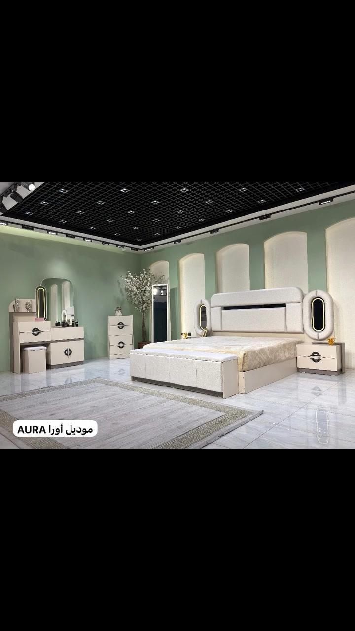 🔹موديل اورا 🔹

▫️عشر قطع سرير جك 
▫️قياس كنتور 3.40 سم 
▫️برغي وجوي حديد 
▫️سكة مجرات 3 مراحل 
▫️كنتور لد . ميز تواليت لد . كومدي لد
▫️ظهر كنتور بلوك 100‎%‎
