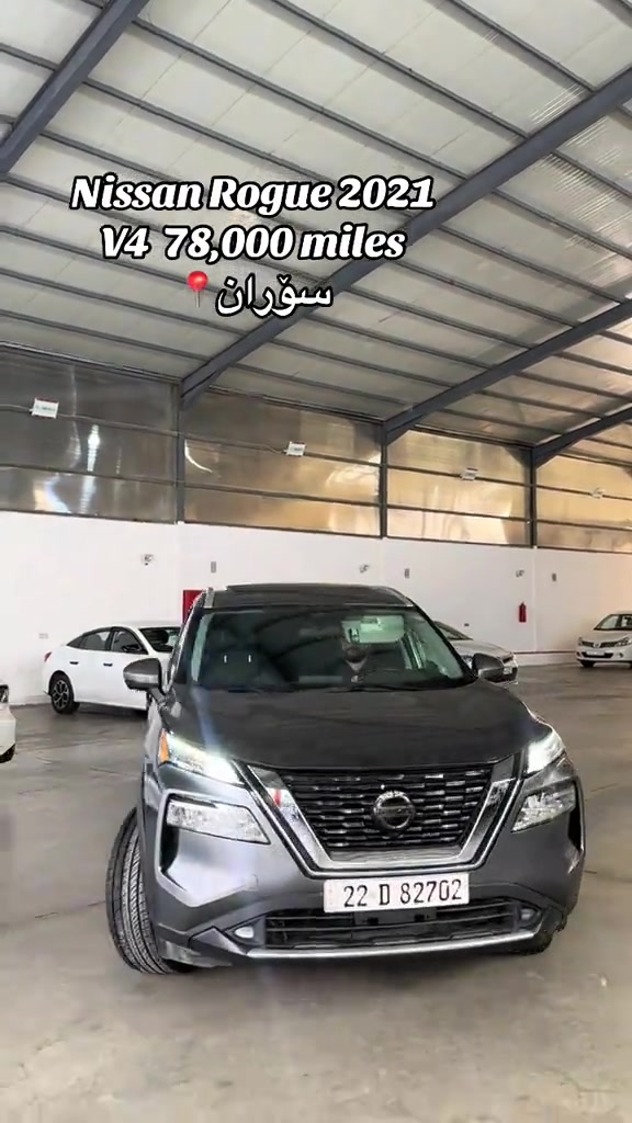 *********** ☎️ Nissan Rogue 2021  176,000 miles. SV AWD 4 سلندر 5 کامێرا پانۆڕاما  کوشن کارەبای دعامی بۆ دعامی بەشەرت پەردە و کوشن جلد. شوێن سۆران 📍پیشانگای کوردستان.

نص مكتوب في الصور:
- Nissan Rogue 2021 V4 78,000 miles سوران