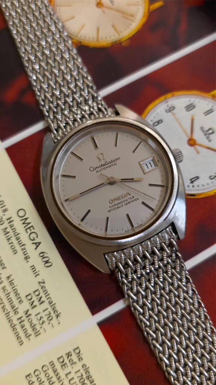 #Omega_Constellation
#ساعة_أوميغا كونستليشن اوتوماتيكية كلاسيكية رجالية 
انتاج  عام 1969
کونستلیشن کرونومتر أوتوماتيكية 
1011 العيار المكينة 
قطر 35 مم

استفسار ***********☎️
 #ساعات_كروب_ساعة
