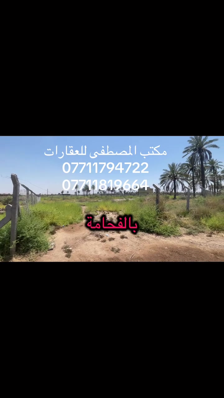 #📌📌اعلان ..(325)
🚨🚨للبيع 325
(صنف العقار طابو ملك سند25✅ 
دونم ملك صرف  
الواجه 50 والنزال 50 

موقع جداً مميز ✨
كامل الخدمات ✨
ماء و كهرباء  
✨✨
سعر جداً مناسب ✨
💰💰لمعرفة السعر اكتب كلمة سعر يتم الرد عليك ❤️

📍📍الموقع بغداد  قرب جزيرة بغداد السياحية 
الفحامة شارع الكردي 

استفسار اكثر :-📞📞 ***********
***********

.
.
.
.
.
.
 #مزارع #دوانم #بساتين #بغداد
