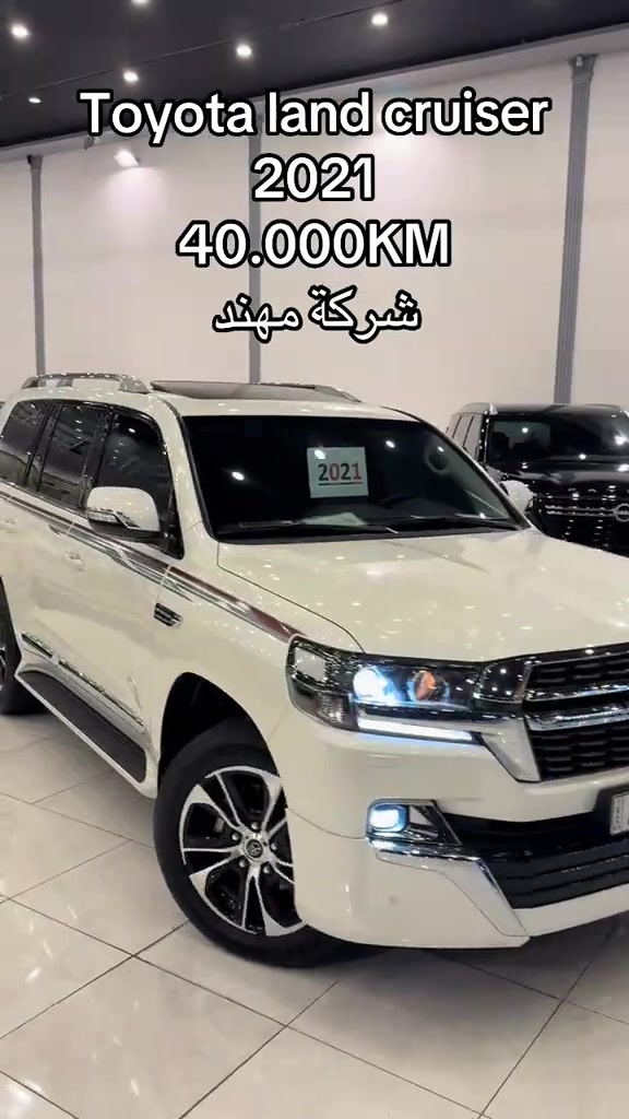 #fyp #*********** #landcruiser @Rovana 

نص مكتوب في الصور:
- Toyota land cruiser 2021. 40.000KM شركة مهند