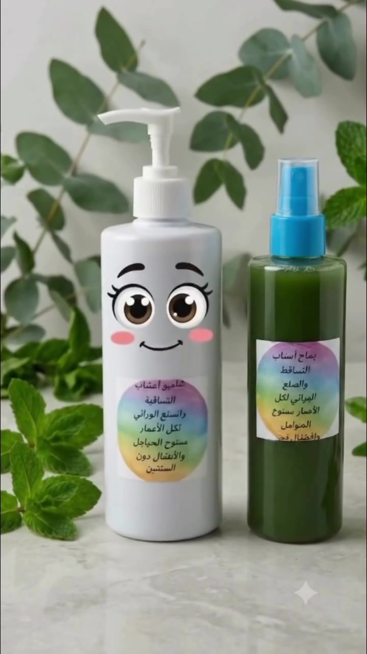 فوائد شامبو الأعشاب
​تنظيف لطيف وأمن: ينظف فروة الرأس دون تجريدها من الزيوت الطبيعية لخلوه من الكيمياويات القاسية كالسلفات والبارابين.
​تقليل التساقط وقشرة الرأس: يهدئ تهيج الفروة ويحارب الفطر المسبب للقشرة بفضل الخصائص المطهرة للأعشاب.
​تغذية البصيلات: يمد جذور الشعر بالمغذيات الطبيعية، مما يعزز قوته ومرونته ويقلل من التقصف.
​فوائد بخاخ (سبراي) الفيتامينات
​تحفيز النمو والكثافة: ينشط الدورة الدموية في فروة الرأس ويغذي البصيلات مباشرة بالفيتامينات (مثل B7 وE وA).
​حماية وترطيب مستمر: يعمل كطبقة عازلة تحمي الشعر من الحرارة والتلوث والعوامل الجوية دون الحاجة لغسله.
​تسهيل التصفيف وإعطاء لمعان: يقلل التشابك وهيشان الشعر ويمنحه مظهراً حيوياً ولامعاً بشكل فورى.سعر الكورس 25 توصيل مجاني  للحجز والاستفيار مراسلة الصفحه او مراسل رقم الوتساب ***********
لسنا الوحيدين ولكننا الافضل جميع منتجاتنافيها ضمان   #منتحات عشبيه # عنايه وجمال @
