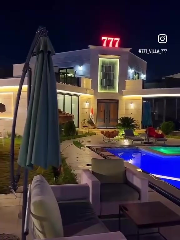 هلاً وسهلاً بكم في مزرعه  777🌴
الايجار اليوم بنضام الشفتات 

🔴 مسبح كبير ومفلتر 🏊‍♂️🏊‍♂️

🔴مسبح خاص الأطفال 🏊‍♂️🏊‍♀️

🔴تحكم و موسيقى

🔴 تحتوي المزرعه على2 غرف  منام وصاله مكيفه كبيره ومطبخ مجهز بالكامل وحمامات غربي ⛺️

🔴إنترنيت 24ساعة🛜

🔴 باربكيو مخصص للشواء 🍖🍗

🔴مكان 🔴 صاله خاصه للالعاب البليارد 🔴 و الفيشة 🎱🎱

🔴حديقة واسعة 🏞️

🔴 جلسة عربية 🏛️

🔴 حدائق ومساحات خضراء واسعه 🏞️🛤️

🔴 كراج  للسيارات 🚘🚙

🔴كهرباء 24 ساعة ⚡️

🔴 جلسات خارجيه 

🔴 كهرباء 24 ساعه 

🔴 اقامه حفلات اعياد الميلاد 🎂

🔴فقط 15 نفر 🙇🏼‍♂️

🔴 للحجز والاستفسار يرجى مراسله الصفحه او الاتصال على الرقم

☎️***********
