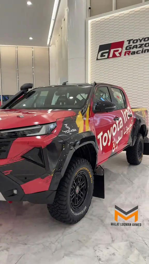 #toyota #hillox #2027 #GR#شاري_ئارامي_بازركاني 

نص مكتوب في الصور:
- تويوتا هايلوكس جي ار 2027 شركة ملت لقمان احمد