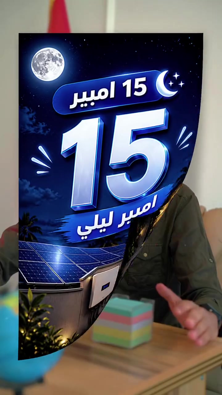🔥 عرض خاص لفترة محدودة! 🔥

إذا تريد كهرباء مستقرة بالحر والشتا، هاي فرصتك!

منظومة 20 أمبير نهاري – 16 أمبير ليلي بسعر مميز 5,200,000 دينار فقط.

✅ تتكون من:

🔹 10 ألواح شمسية بضمان 20 سنة

🔹 انفيرتر 6 كيلوواط يتحمل تيار 26 أمبير بضمان سنتين

🔹 بطارية ليثيوم فوسفات الحديد سعة 15 كيلوواط بضمان 5 سنوات استبدال

منظومة قوية، كفاءة عالية، وضمانات حقيقية حتى تضمن راحة بالك.

📍 المركز التقني الحديث للطاقة الشمسية

📞 ***********
📞 ***********

لا تضيع الفرصة… احجز منظومتك اليوم قبل انتهاء العرض!
