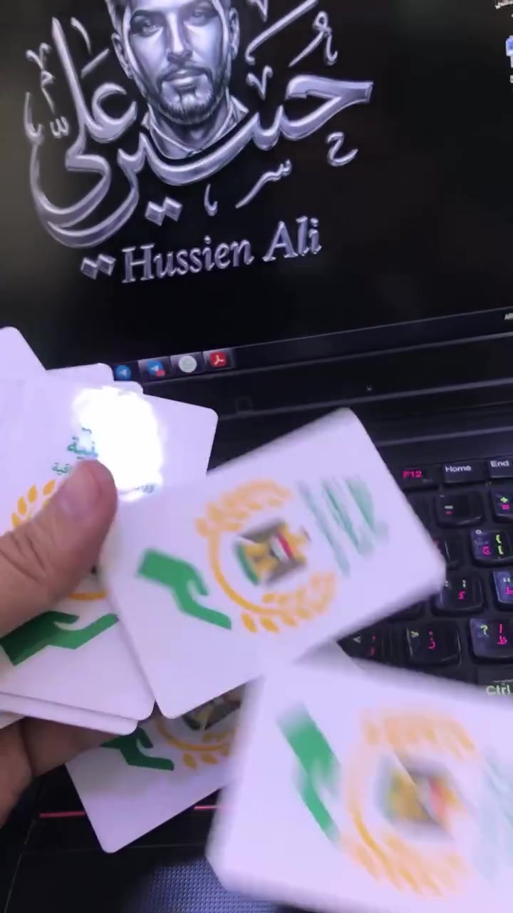 📢 مستمرين بطباعة البطاقة التموينية (عظم عاج)
إذا كانت بطاقتك موجودة على الموبايل أو تعرضت للتلف أو الفقدان، نوفر لك استنساخها على بطاقة عظم عاج بجودة عالية جداً، مع طباعة جميع بيانات البطاقة ومعلومات أفراد العائلة بشكل واضح ودقيق.
✅ خامة عظم عاج فاخرة
✅ طباعة احترافية وثابتة
✅ وضوح عالي ومظهر أنيق
✅ إنجاز سريع

📍 العنوان : مكتبة الجوهرة 
بابل / المسيب / شارع المكتبات / مقابل دكتور مشتاق طالب
📞 للاستفسار: ***********
