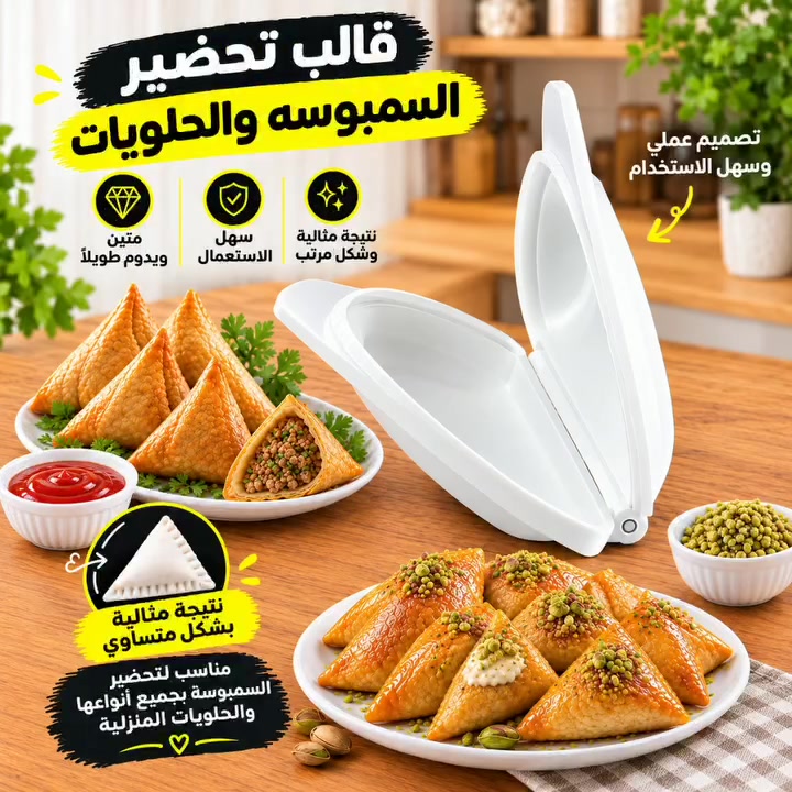 جهاز سمبوسة • ١٤٠٠ واط • قالب يدوي