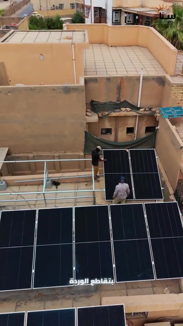 منظومة شمسية • ١٦ لوح ٦٤٥W • بطارية ١٦kWh