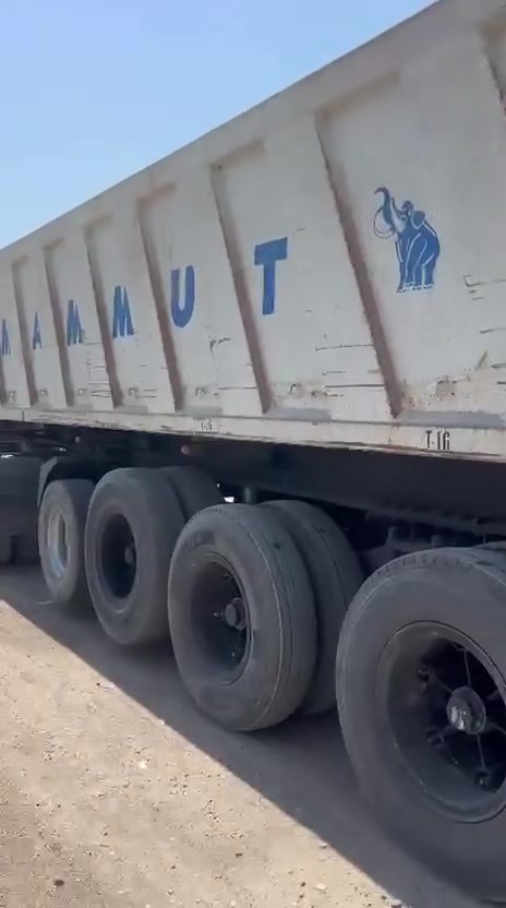 سلام عليكم عربانه ماموت حدادة التاجي اربع محاور تخم تاير ***********
