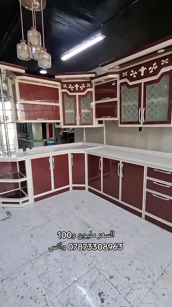 #النجف_الاشرف #كاونترات_تركية #موجود توصيل لجميع المحافظات العراق 

نص مكتوب في الصور:
- السعر مليون و100 *********** واتس