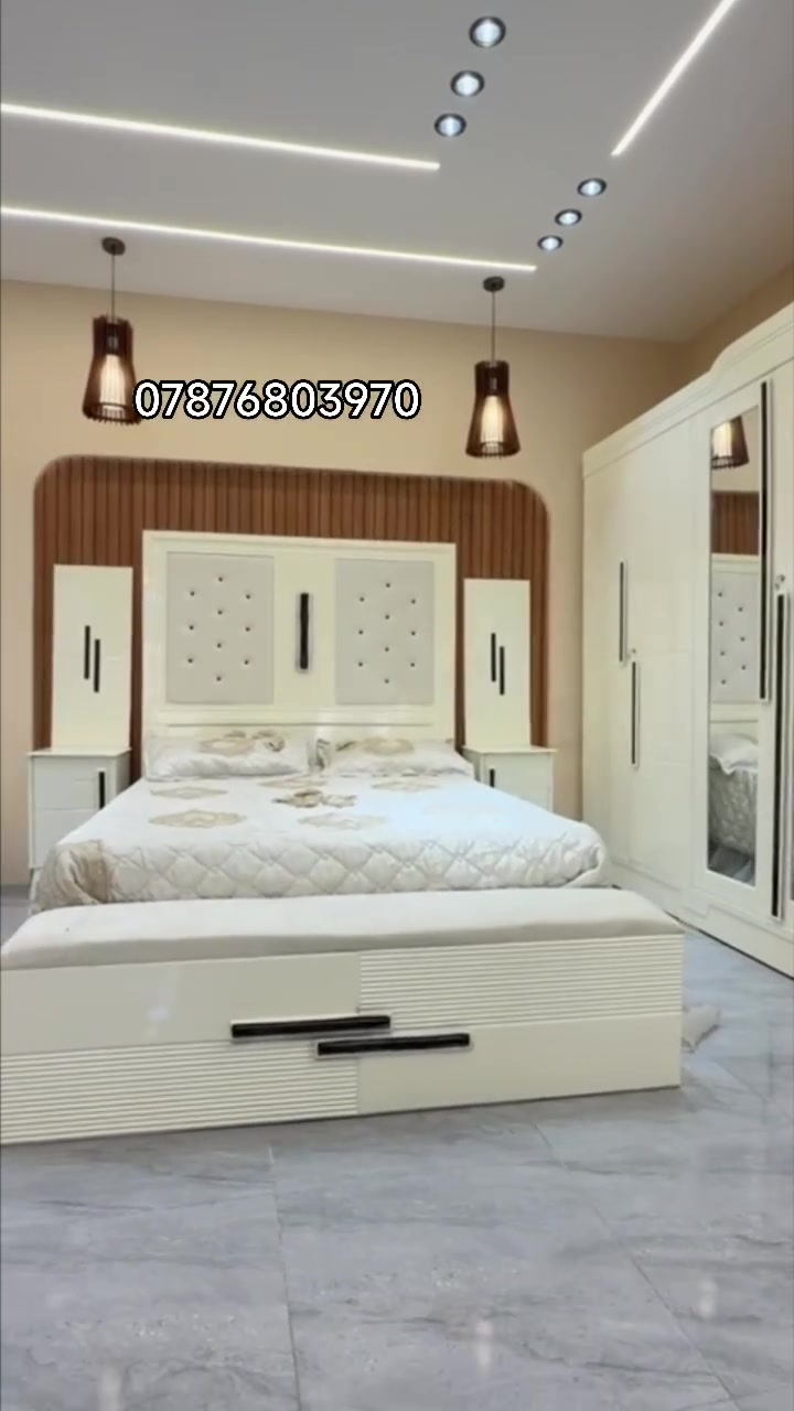 ✨ غرف نوم عراقية بتصاميم أنيقة  ✨

اختاروا الموديل اللي يناسب ذوقكم، مع أكثر من 50 تصميم متنوع 🛏️

🔹 نجارة عراقية متقنة
🔹 تشطيبات وخامات متنوعة
🔹 تصاميم متعددة تناسب مختلف الأذواق
🔹 تجهيز وتوصيل إلى بغداد وجميع المحافظات 🚚
🔹 إمكانية اختيار الإضافات والتجهيزات حسب الطلب

📌 مكونات الغرفة:
✔️ كنتور قياس 320
✔️ ميز مرآة
✔️ ميز بلازما
✔️ زاوية كنتورية قياس 80
✔️ سرير 160×200
✔️ تاج الجرباية
✔️ ناصي الجرباية
✔️ قواعد الجرباية بالكامل بلوك
✔️ كومدين عدد 2، قياس 50 للواحد

⭐ الإضافات المتوفرة:
▪️ شازلون مقعد: 50 ألف دينار
▪️ شازلون مخزن: 75 ألف دينار
▪️ دواشك طبية درجة أولى بضمان استبدال 5 سنوات: 150 ألف دينار

💰 الأسعار:
غرف النوم تبدأ من 1,000,000 إلى 1,250,000 دينار.

🛏️ موديلات الطابقين:
تبدأ من 1,800,000 دينار فما فوق.

🎨 كما تتوفر أعمال صبغ بخامات متنوعة وأسعار مختلفة.

📩 للاستفسار وطلب الموديل:
أرسل صورة التصميم المطلوب عبر واتساب وسنرسل لك التفاصيل والسعر.

📲 واتساب: ***********
📞 اتصال: ***********
