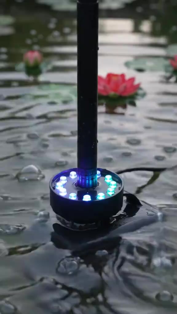 نافورة ماء • إضاءة LED • بغداد العطيفية