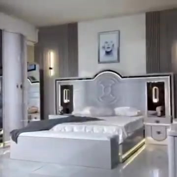 غرفة نوم • رصاصي • فخامة