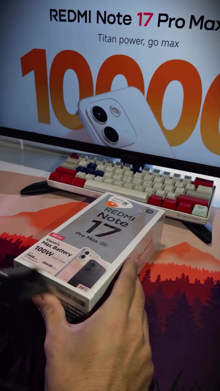 🔥 وصل الجديد ! Redmi Note 17 Pro Max 📱
أنبوكسنغ سريع وتشوفون التفاصيل بنفسكم 👀✨

متوفر الان لدى  #سيد_علي_لتجارة_الهواتف ✨
السماوة - شارع العيادة الشعبية

شنو رأيكم؟ 🔥
#RedmiNote17ProMax #Redmi #Xiaomi #Unboxing
