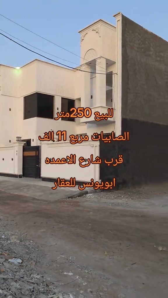 #ابويونس_للعقار *********** قطعه مساحه 250 متر الصابيات مربع 11 الف قرب شارع الاعمده متوفر خدمات كهرباء وماء وتبليط

