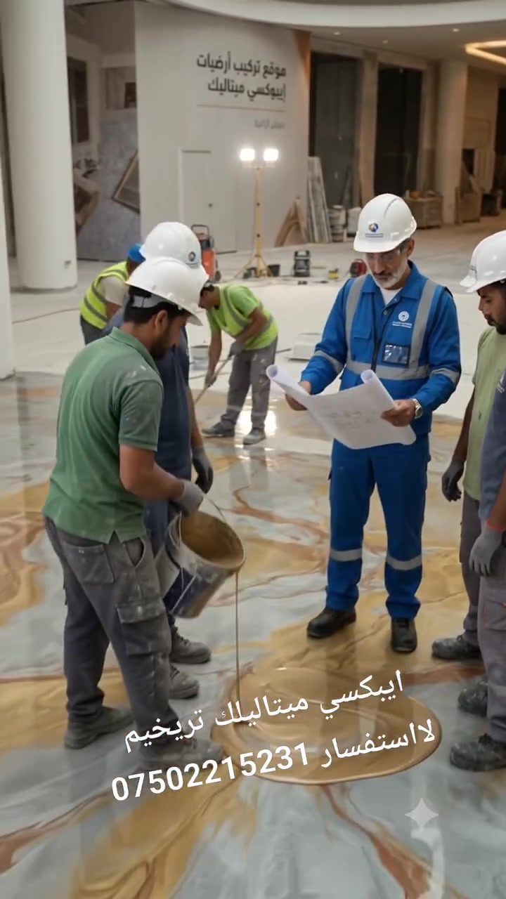 تنفيذ ديكورات ارضيات ايبكسي ميتاليلك تريخيم لا استفسار بخصوص عمال نحنا موجدين في أربيل هاتف ***********
