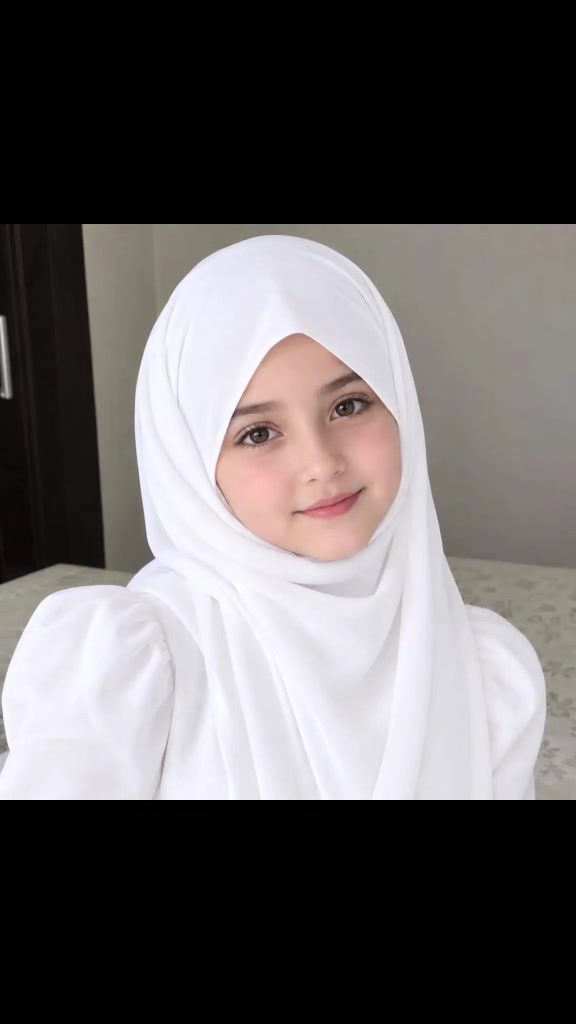 حجاب أميرة • قماش فيزون • ٧-١٠سنة
