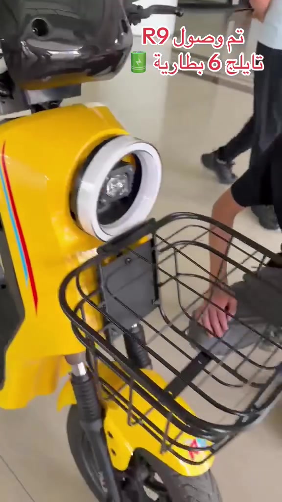 يا الله من معرض تايلج
تم وصول دراجة R9 من شركة تايلج 
ملف 600W نحاس 100% 
ضمان سنه عقل 
ضمان سنه ملف 
ضمان 6 اشهر بطارية 🔋 
تتكون الدراجة من 6 بطارية 20 امبير 
السرعة الحقيقيه 70 
الدراجة بل كامل وتر برو ضد الماء 
موقع المعرض ذي قار … رفاعي 
شارع الاطفاء    معرض تايلج 

الهاتف ***********
