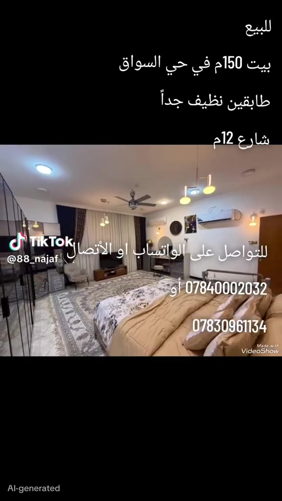 #للبيع 
#بيت 150م في حي السواق 

طابقين بناء نظيف جداً 
بناء جناي 

#شارع_12م

للتواصل على الواتساب او الأتصال
 ***********
أو ***********

او زيارة مكتبنا الكائن في حي الغدير
 مقابل مأكولات سنونو
 فرع مستشفى بغداد الأهلي
 مجاور مخبز الشهد 
 مكتب محمود للعقار 🏠

#بيع #شراء #دار #مودرن #بناية #عرصة #عمارة
#منازل_عصرية 
#العراق 
#النجف
#عقارات 
#مكتب_محمود_للعقار🏠
