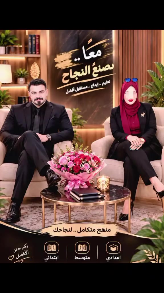 يعلن الاستاذ حسان زيد اللامي 

عن افتتاح دروس تقوية لطلبه 
🔹 السادس الإعدادي

🎯 ويانا ضمان ١٠٠٪ للنجاح والتفوق

كما تعلن الست هبة الساعدي عن انضمامها مع
 
 الأستاذ المتميز حسان زيد  اللامي، وافتتاح دروس تقوية لطلبة:
🔹 الثالث متوسط
🔹 السادس الإعدادي

🔥 مع تخفيض هائل على الأجور 🔥

📍 أماكن التدريس: البلديات تقاطع شارع المصرف مقابل مصرف الرشيد 

📞 للاستفسار والتسجيل:

***********

✨ مستقبل أبنائكم يبدأ من هنا
