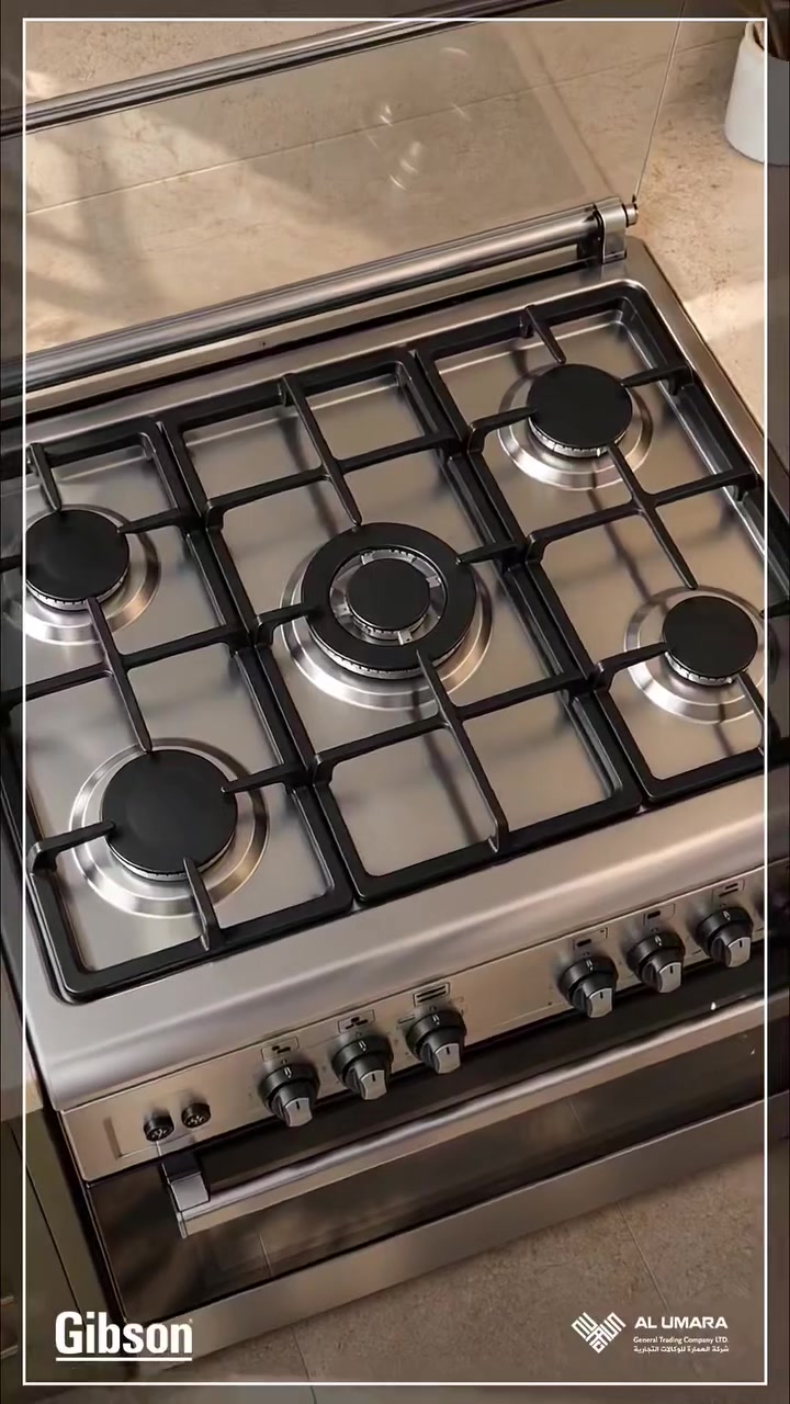 طباخ جبسون • ٩٠×٦٠سم • ٥شعلات