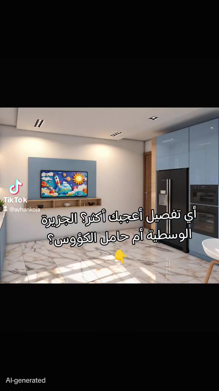 مطبخ عصري بتفاصيل تصنع الفرق 🤍
• لون أزرق هادئ وأنيق
• جزيرة وسطية متعددة الاستخدام
• حامل ستيل للكؤوس بتصميم عصري
• إضاءة LED مخفية
• تفاصيل خشبية دافئة
• تخزين عملي واستغلال ذكي للمساحة
🎬 الكابشن
لما يجتمع الجمال مع العملية في تصميم واحد ✨
مطبخ عصري بتفاصيل مدروسة، ألوان هادئة، وخامات تمنح المكان فخامة ودفء في نفس الوقت 🤍
أي تفصيل أعجبك أكثر؟ الجزيرة الوسطية أم حامل الكؤوس؟ 👇
#تصميم_مطابخ #مطابخ_عصرية #ديكور #تصميم_داخلي #مطابخ #ديكور_منزلي #مطبخ_مودرن #InteriorDesign #KitchenDesign #ModernKitchen #IraqDesign
