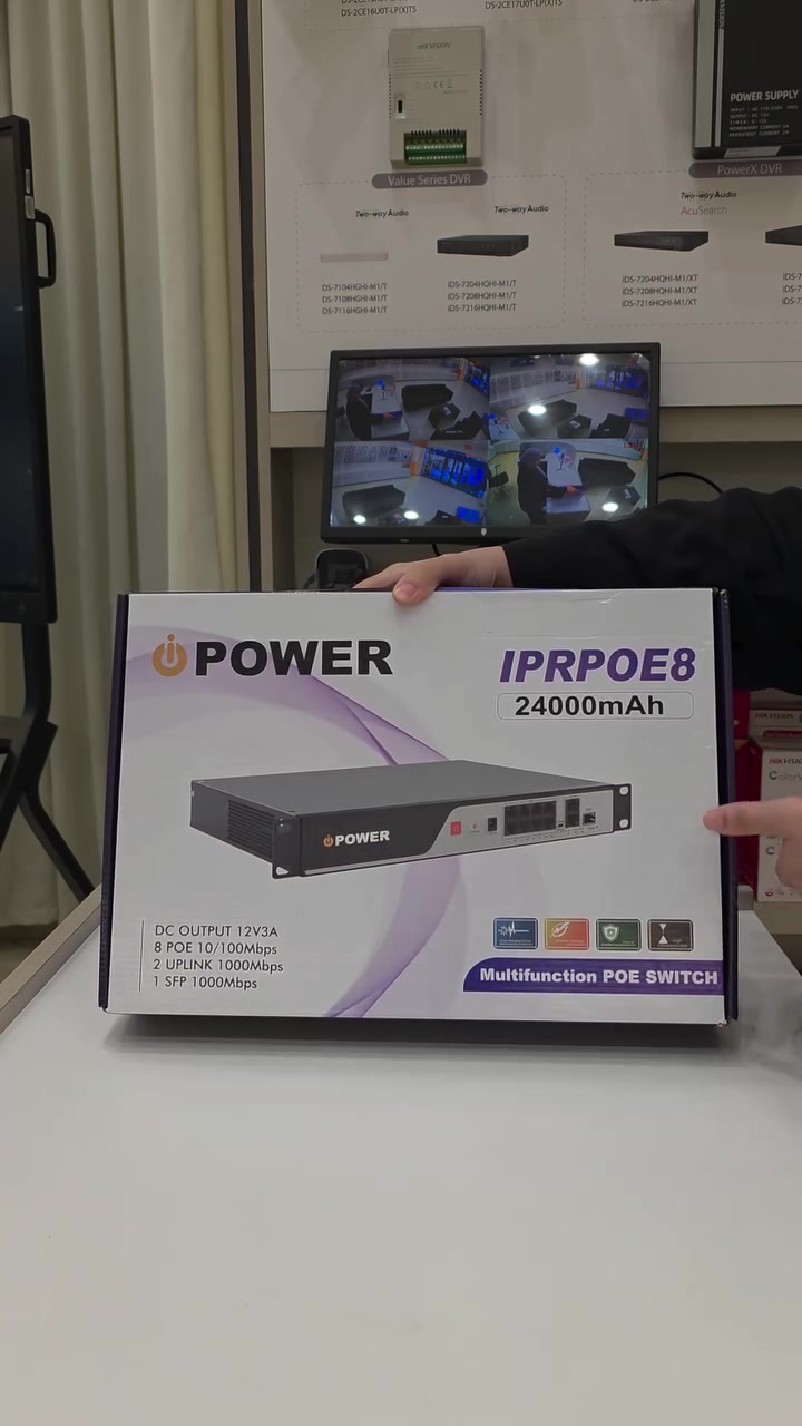 #شركة_الراصد 
UPS SWITCH POE من POWER 
سويج POE مع بطارية داخلية بسعة 24000mAH

للأستفسار على الأرقام :
***********  
 ***********

العنوان: 
فرع الأول  السماوة-الغربي-تقاطع الوردة-مقابيل الخزينة

فرع الثاني السماوة-بداية شارع الشعبية- من جهة الكورنيش

#كاميرات_مراقبة #switch  #ups  #hiktechstar2026
