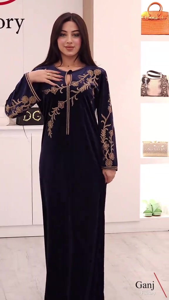 دشاديش مخمل • تطريز فخم • L/XL/XXL