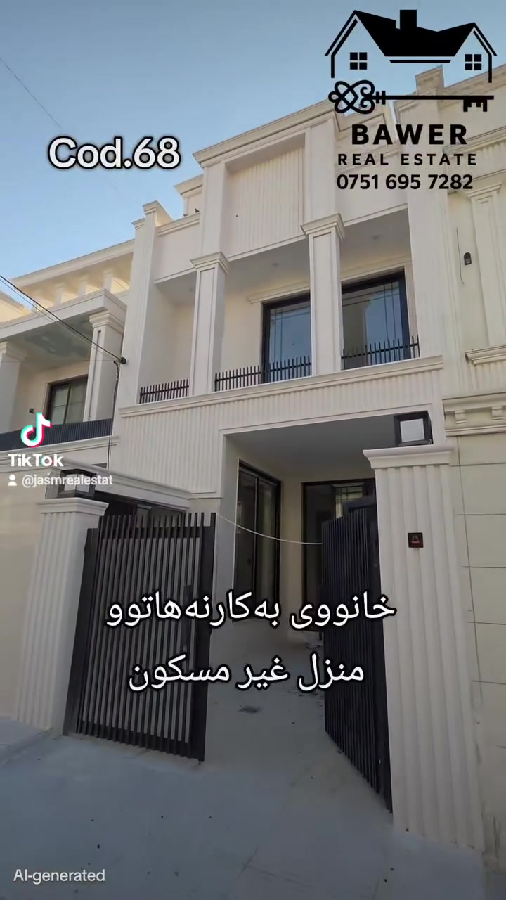 🇹🇯 کوردی

📍 هەولێری نوێ
🏠 ١٣٠م² خانووی نوێ بۆ فرۆشتن
☀️ ڕووی ڕۆژهەڵات
🛏️ ٤ ژووری نووستن
💰 نرخ: ١٠ دەفتەر و ٤٠ وەرەقە — $104,000

📩 بۆ زانیاری زیاتر و کاتی سەیرکردن پەیوەندیمان پێوە بکە.
*********** 
#هەولێر #هەولێری_نوێ #خانوو_بۆ_فرۆشتن #عقارات #موڵک

🇮🇶 العربية

📍 أربيل الجديدة
🏠 ١٣٠م² بيت جديد للبيع
☀️ واجهة شرقية
🛏️ ٤ غرف نوم
💰 السعر: ١٠ دفتر و٤٠ ورقة — $104,000

📩 لمزيد من المعلومات وحجز موعد للمعاينة، تواصل معنا.

*********** 
#أربيل #أربيل_الجديدة #بيت_للبيع #عقارات #عقار

🇬🇧 English

📍 New Erbil
🏠 130 m² New House for Sale
☀️ East-facing
🛏️ 4 Bedrooms
💰 Price: $104,000

📩 Contact us for more information and to schedule a viewing.
*********** 
#Erbil #NewErbil #HouseForSale #RealEstate #Property
