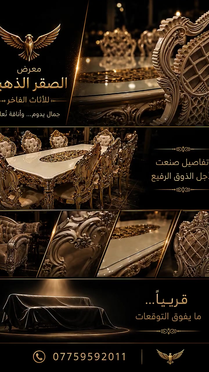 🔥 فخامة تستحقها... وجودة تعيش سنين! 🔥
إذا كنت تبحث عن طاولة طعام تجمع بين الأناقة، المتانة، والسعر المناسب، فأنت بالمكان الصحيح.
نقدم لكم طاولات طعام مصنوعة من خشب الزان الطبيعي مع البوليمر عالي الجودة، بتصاميم عصرية تناسب جميع الديكورات وتمنح منزلك لمسة راقية.
✨ لماذا تختارنا؟ ✔️ خامات ممتازة ومضمونة
✔️ مقاومة للاستخدام اليومي وسهلة التنظيف
✔️ تشطيبات فاخرة بتفاصيل دقيقة
✔️ موديلات ومقاسات متنوعة
✔️ أسعار منافسة وخدمة راقية
🎁 اسأل عن العروض الحالية!
📩 راسلنا الآن عبر الصفحة،
او اتصل عبر الرقم التالي
***********
 وسنساعدك باختيار الطاولة المناسبة لمنزلك بأفضل سعر.
الجودة تبدأ من هنا... ورضاكم هو نجاحنا. 🤍
