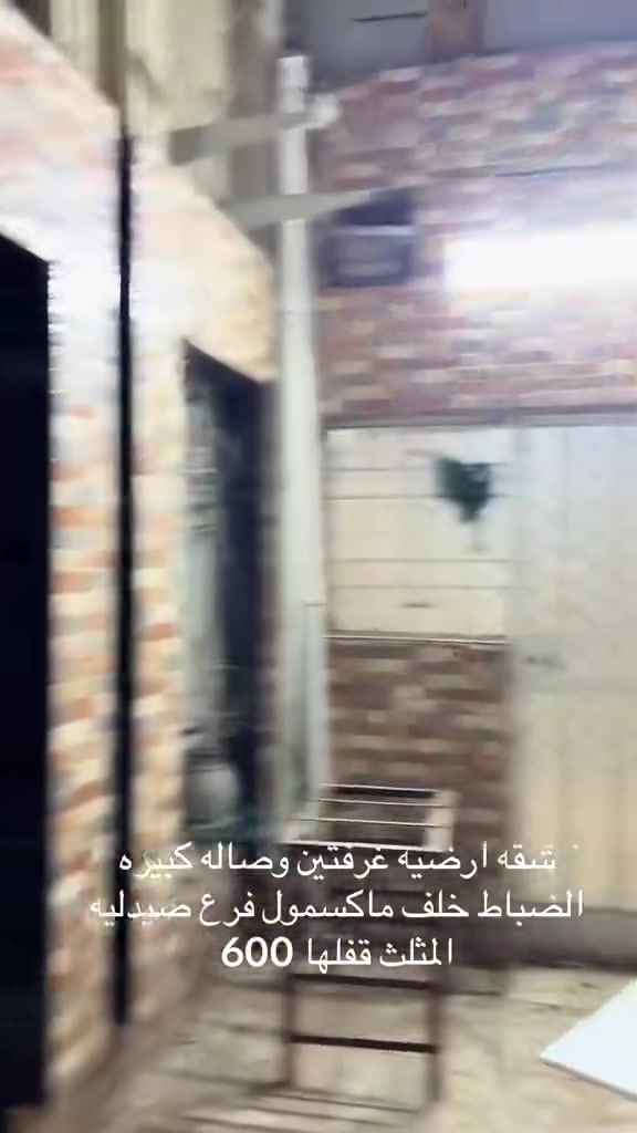 شقه للايجار ارضيه غرفتين وصاله وحولي مدخلين للشقه صاله كبيره جدا طرمه اماميه كبيره الشقه معزوله الاعظميه الضباط الفرع المقابل رضا علوان قفلها 600 
***********

