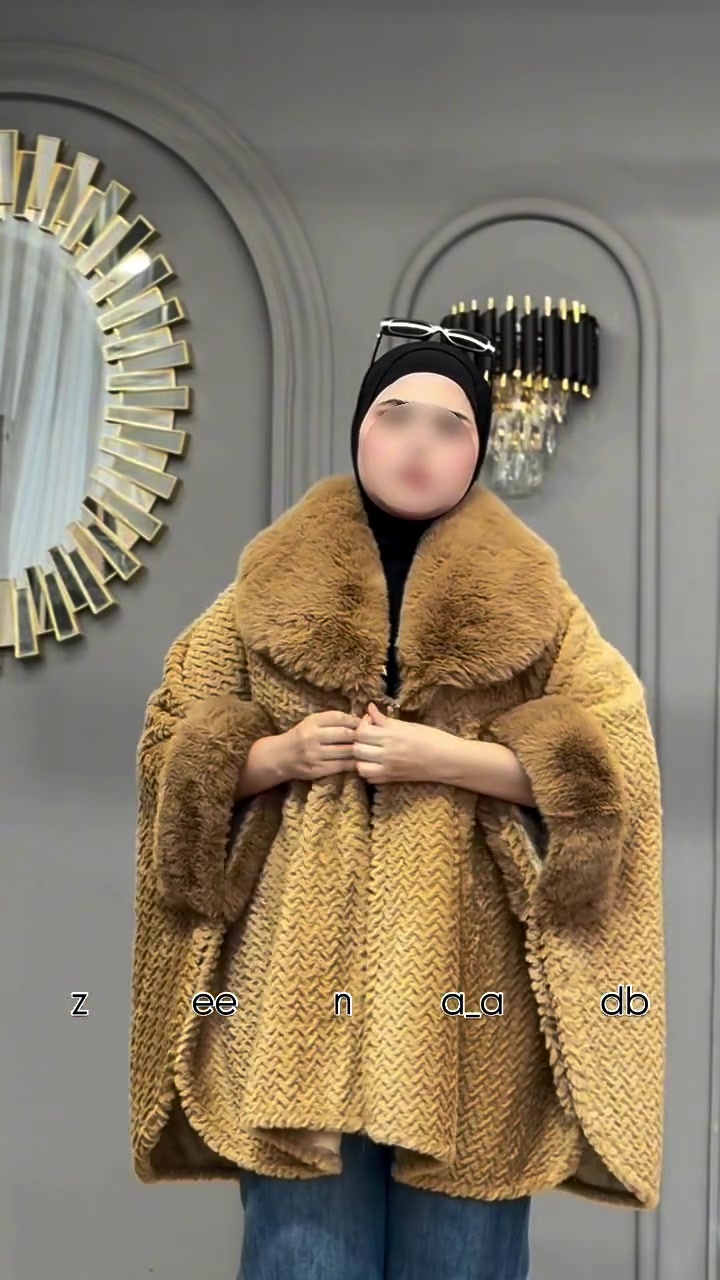 وشاح فروه • فري سايز • طول ٨٠