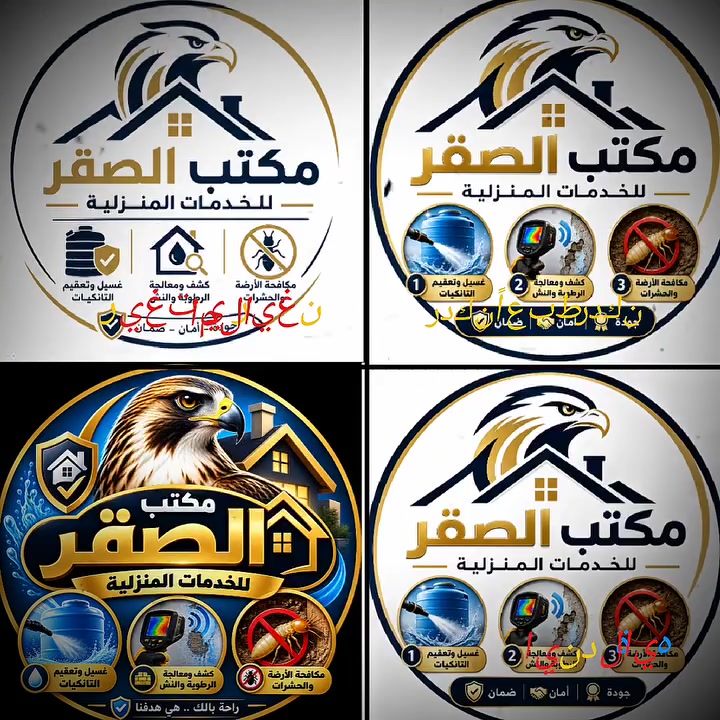 🦅 مشاكل بيتك؟ الصقر إلها بالمرصاد!

💧 تانكي متسخ؟
🧱 رطوبة ونش بالجدران؟
🐜 أرضة وحشرات مزعجة؟

مكتب الصقر للخدمات المنزلية يوفر لك حلول احترافية بأجهزة حديثة وكادر متخصص:

✅ غسيل وتعقيم التانكيات 
✅ كشف ومعالجة الرطوبة والنش
✅ مكافحة الأرضة والنمل الأبيض والحشرات 

🛡️ خدمة مضمونة وأسعار مناسبة

كل خدمات حماية ونظافة بيتك... بمكان واحد!
🦅 مكتب الصقر للخدمات المنزلية
#مكتب_الصقر
#الخدمات_المنزلية
#غسيل_التانكيات
#تعقيم_الخزانات
#معالجة_الرطوبة
#كشف_النش
#مكافحة_الأرضة
#مكافحة_الحشرات
#خدمات_المنازل
#تنظيف_وتعقيم
#العراق
#ذي_قار... 

العمل داخل محافظة ذي قار وجميع الاقضية والنواحي 
وأيضا باقي المحافظات 
#للتواصل_عبر_الاتصال 
***********
