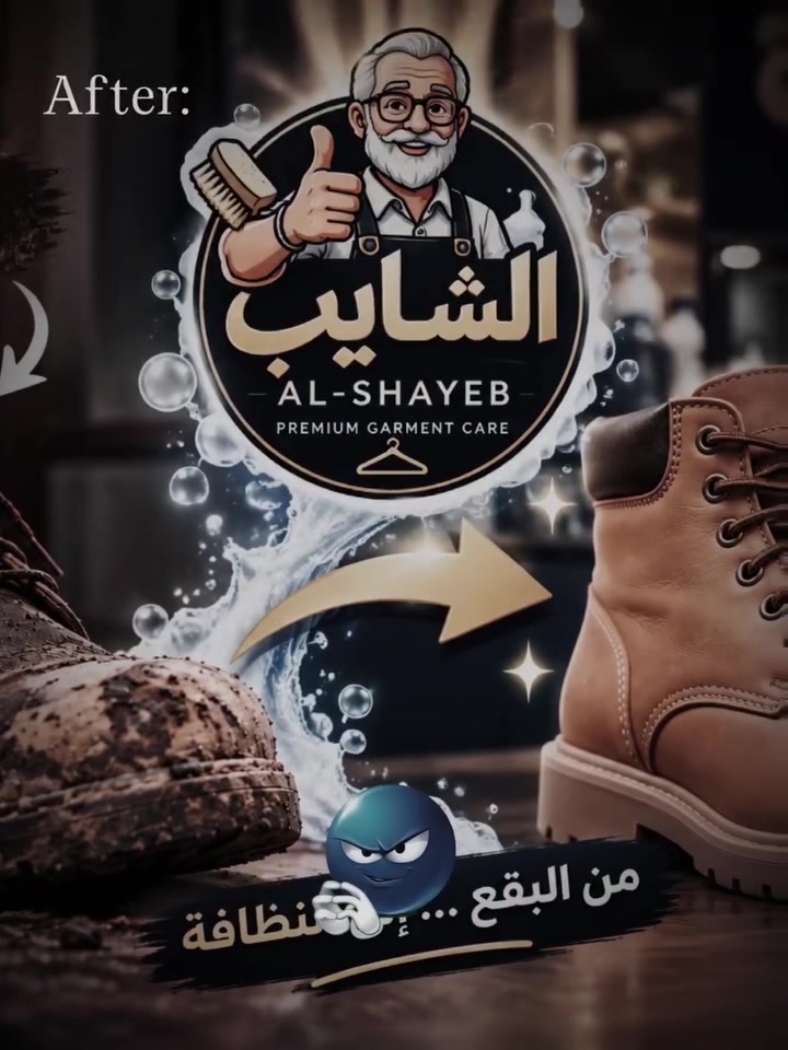 🥾✨ شايفين الفرق؟
البوت دخل لعند الشايب وعليه وسخ وبقع متراكمة…
وبعد التنظيف؟ النتيجة بتحكي لحالها 👌🔥
مو كل شي مبين عليه تعبان لازم تستغني عنه…
الشايب – AL-SHAYEB
Premium Garment Care

📍 عنكاوا – مقابل فندق لاديرا
