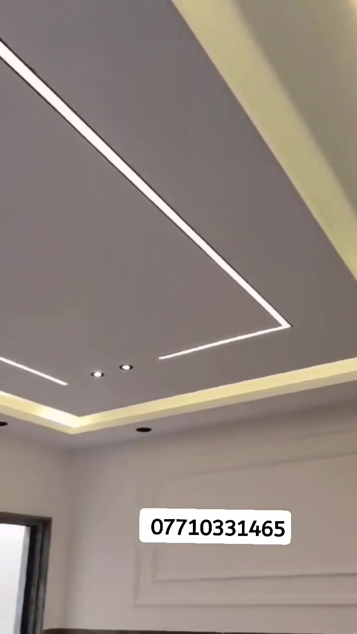 سلام عليكم احد أعمالنا بديكورات كادر جبس بورد بأسعار مناسبة شغل درجه اولى تسليم مهندس ***********
سقوف الثانويه 📍 
2_تغليف جدران بلاستك +ورق جدران✅
3_بديل رخام ⬛ +بديل خشب ⬜
5_ديكور بلازما 🔳
6_سحبات بورك🔲
8_اصباغ (المنازل +المباني) ⚪⚫
