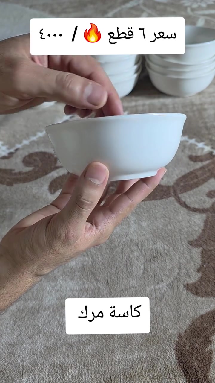 كاسة مرك • ٦ قطع • توصيل