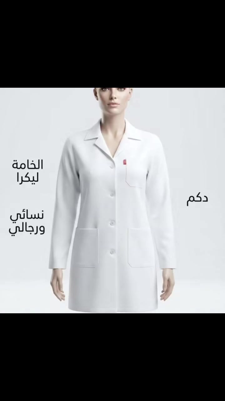 ✨ لسنا الوحيدين، لكننا الأفضل! 💯 مفرد وجمله 
​نوفر لكم كل ما تحتاجونه من مستلزمات طبية ومهنية بأرقى الخامات وأحدث الموديلات. 🎁

​🥼 قسم اللابكوت (نسائي، رجالي، وأطفال)
​المميزات: مريح جداً للدوام، بدون حاجة للكوي 👍، وقماش عالي الجودة بسعر ممتاز.
​الخيارات المتوفرة:
​ متوفر بالألوان
 (أبيض، نيلي، رصاصي،سمائي ).

متوفر خامة

 بولستر _​قطن _ليكرا.

​القياسات: كافة القياسات متوفرة،  قياسات خاصة.

​الخدمات الإضافية:
​إمكانية طباعة أي تصميم على جيب اللابكوت 🦷🫀🫁🧠.
​توفر بروشات أسماء.

​👕 قسم السكراب الطبي
​سكراب ليكرا (ردن كامل).
​سكراب ليكرا (نص ردن / هاف).
​سكراب قطن.
​🌸 عرض خاص: مستعدون لتجهيز الكليات، المعاهد، والطلبات الخاصة بـ أسعار الجملة.

​🩺 المستلزمات والأدوات الطبية
​سماعات طبية 🩺
​أجهزة ضغط
​أختام
​محارير قياس الحرارة 🌡️
​مطارق أعصاب (همر)
​حوامل باجات (ID Badge) 🪪
​سليبر طبي (نسائي ورجالي) 

​💼 المستلزمات القانون 
​روب المحاماة (نسائي ورجالي):
​متوفر بخامة باربي (بدون ياخة).
​متوفر بخامة كوبرا (مع ياخة).

​🛵 خدمة التوصيل
​بغداد: 5 آلاف
​المحافظات: 5 آلاف
​📥 للحجز والاستفسار:
مراسلة الصفحة ❤️ أو عبر حسابنا على الإنستا

​#لابكوت #سكراب_طبي #مستلزمات_طبية #روب_محاماة #تجهيزات_طبية أطقم_طبية كلية_الطب صيدلة أسنان تخدير تمريض توصيل_بغداد مستلزمات_مهنية تخفيضات جامعات_العراق
