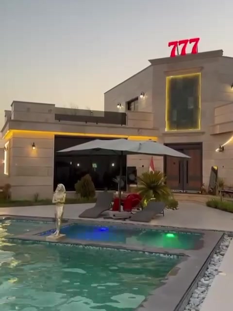 هلاً وسهلاً بكم في مزرعه  777🌴
الايجار اليوم بنضام الشفتات 

🔴 مسبح كبير ومفلتر 🏊‍♂️🏊‍♂️

🔴مسبح خاص الأطفال 🏊‍♂️🏊‍♀️

🔴تحكم و موسيقى

🔴 تحتوي المزرعه على2 غرف  منام وصاله مكيفه كبيره ومطبخ مجهز بالكامل وحمامات غربي ⛺️

🔴إنترنيت 24ساعة🛜

🔴 باربكيو مخصص للشواء 🍖🍗

🔴مكان 🔴 صاله خاصه للالعاب البليارد 🔴 و الفيشة 🎱🎱

🔴حديقة واسعة 🏞️

🔴 جلسة عربية 🏛️

🔴 حدائق ومساحات خضراء واسعه 🏞️🛤️

🔴 كراج  للسيارات 🚘🚙

🔴كهرباء 24 ساعة ⚡️

🔴 جلسات خارجيه 

🔴 كهرباء 24 ساعه 

🔴 اقامه حفلات اعياد الميلاد 🎂

🔴فقط 15 نفر 🙇🏼‍♂️

🔴 للحجز والاستفسار يرجى مراسله الصفحه او الاتصال على الرقم

☎️***********
