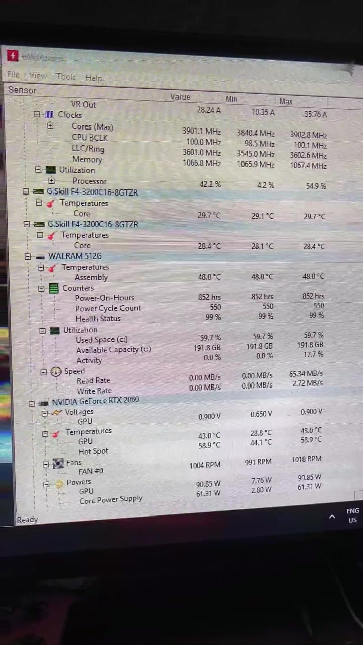 Pc للبيع
المواصفات :
CPU : i5 9400f
GPU : RTX 2060
Ram : ARGB G.SKILL 16G 3600 ddr4 2*8
ROM : M.2 512G
PSU :  650W XIGMATEK
CASE 4 FANS 3 ARGB
MB :  ASRock Z390 pro4
السعر : 680 الف وي الشاشة وبيها مجال حك جيه بس
الفيديو يوضح حرارة القطع تحت الضعط
مكاني نجف عندي توصيل بالنجف بس, اي استفسار راسلني واتساب *********** واني خادم
