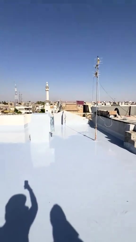 السلام عليكم معه اقتراب موسم الشتاء  جزة من جانب من اعمالنا عوازل 
بمواد عالميه المانيه قويه مطاطيه تقاوم سنين طويلة ضمان ١٥ سنه تقلل الحرارة ٧٠ بل ميه 
***********
